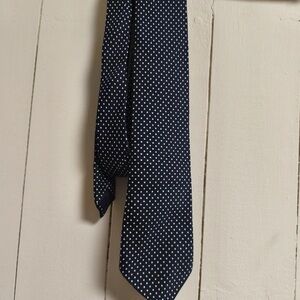 Classic Navy Polka Dot Tie